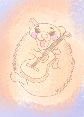 Hedgehog Yhe Musician