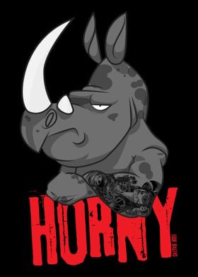 Funny Horny Rhino