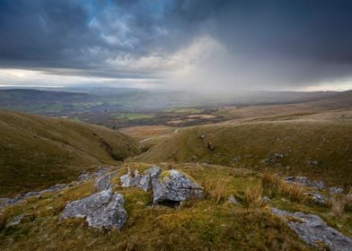 Black mountain storm cloud