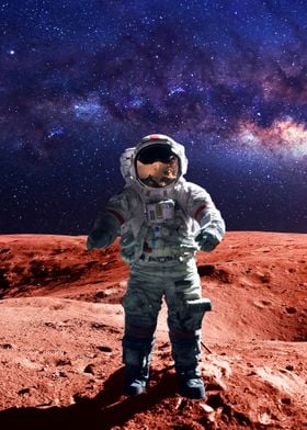 Astronaut on Mars