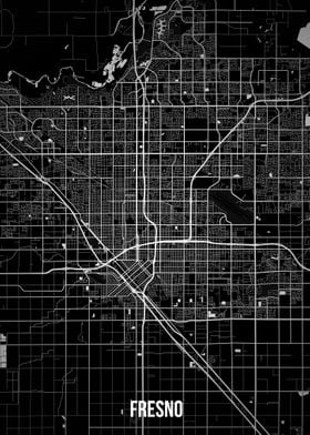 Fresno dark map