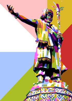 LANDMARK STATUE POP ART 