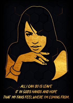 Aaliyah Quote Poster