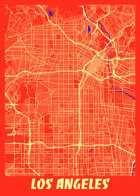 Los Angeles Retro City Map