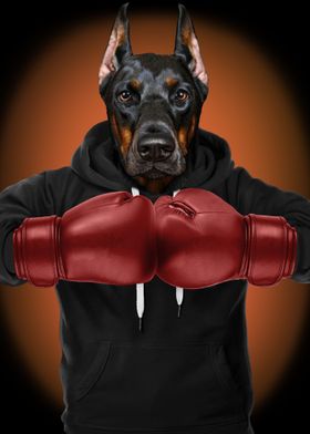 Boxer Doberman