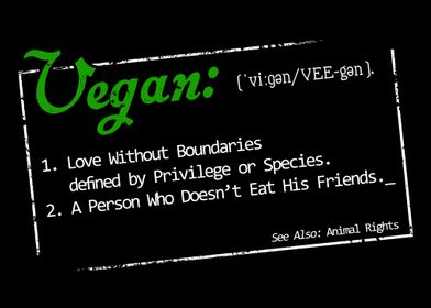 Vegan Definition