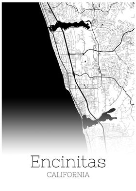 Encinitas California map