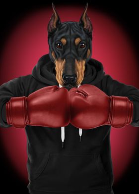 Boxer Doberman