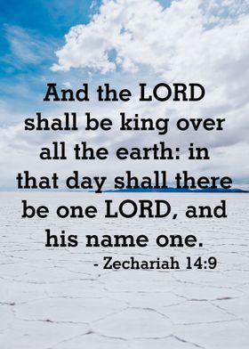 Zechariah 14 9 Bible Verse