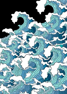 Wave japanart