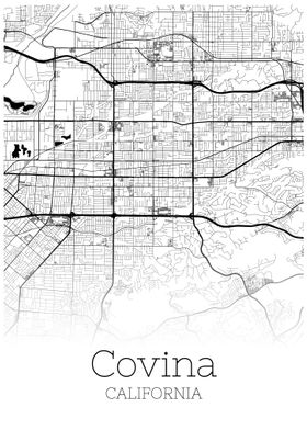 Covina Califronia city map