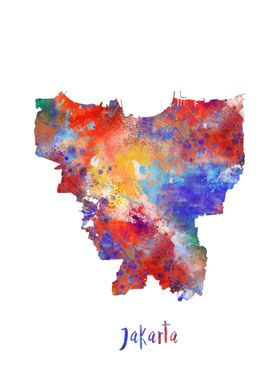 Jakarta map 