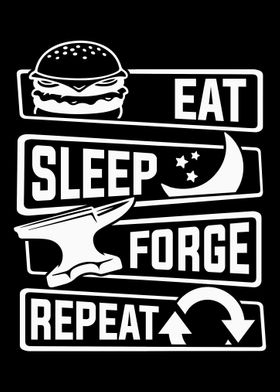 Blacksmith Forging Metal