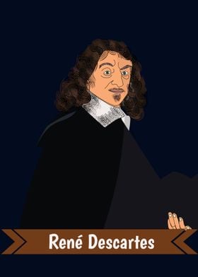 Rene Descartes portrait 