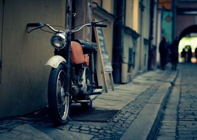 Alley way Motorcycle 