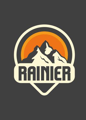 Retro Vibe Mount Rainier