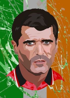 Man Utd Keane Flag