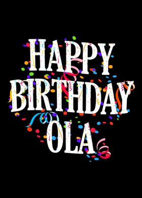 Happy Birthday Ola