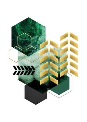 Green gold geometric