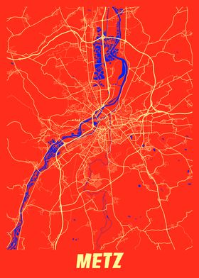 Metz Retro City Map