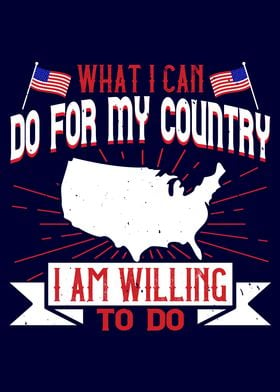 I can do for my country