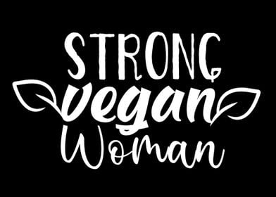 Strong vegan woman