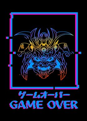GAME OVER Aesthetic glitch