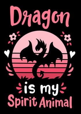 Dragon Spirit Animal Retro