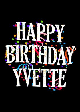 Happy Birthday Yvette