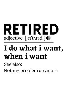 retired definition