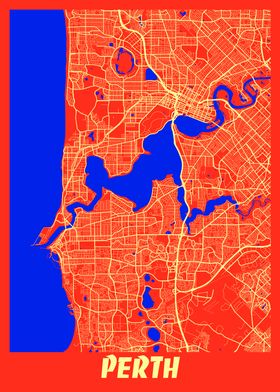 Perth Retro City Map