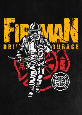 Firefighter Fireman Hero