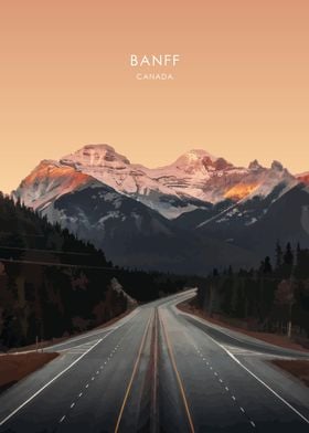 Banff Canada Travel Art
