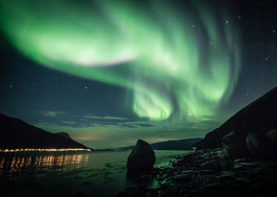 Auroras above Lyngenfjord