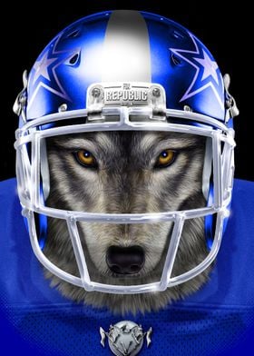 American Football Wolf