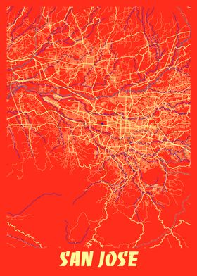 San Jose Retro City Map