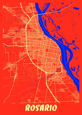 Rosario Retro City Map