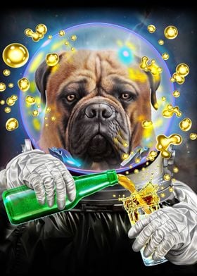 Astronaut Bullmastiff