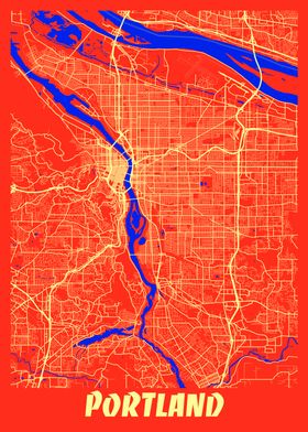 Portland Retro City Map