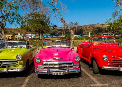 Three color cars