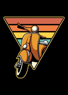 Retro Scooter Bike Vintage