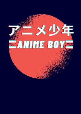 ANIME BOY KANJI WRITING