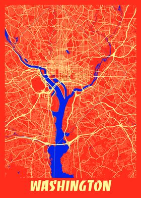 Washington Retro City Map