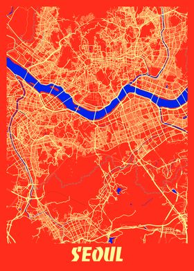 Seoul Retro City Map