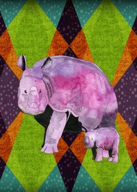 Rhinoceros poster