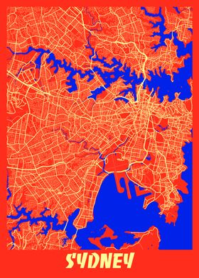 Sydney Retro City Map