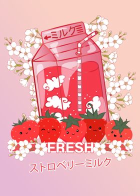 Anime Strawberry Milk