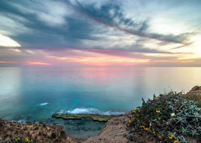 sunset colors Israel sea