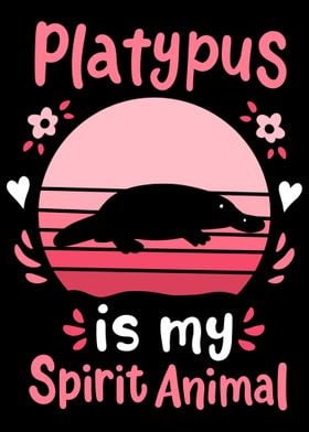 Platypus Spirit Animal Ret' Poster by BLVCKPLATE | Displate
