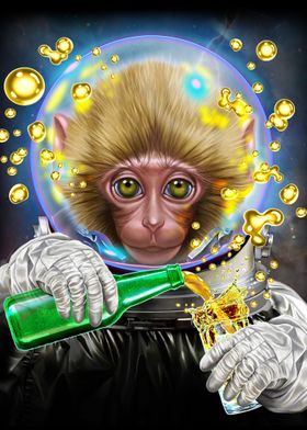 Astronaut Japanese Macaque